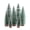 1 Set, variant on OIUR Mini Christmas Trees Snow Frost Flocked Bottle Brush Tree with Wooden Base Small Artificial Xmas Tree for Winter Holiday Tabletop Decor