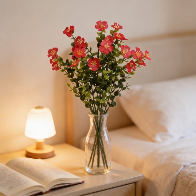 Eucalyptu And Camellia Artificial Plants Home Decor Artificial Flower Ornaments Fresh And Whimsical Photography Bouquets Dried Flowers