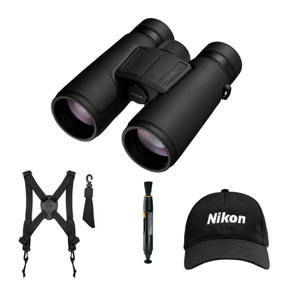Nikon Monarch M5 8x42 Binoculars with Hat and Accessory Bundle