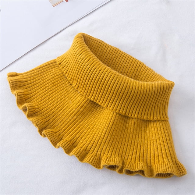 Foulard pour Femmes Col Roulé Dickey Collier Tricoté Colliers Détachables Faux Col Roulé Dickey Collier pour Femmes Filles Foulard