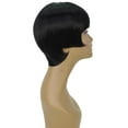 thumbnail image 5 of LUXLUXE Trinity  Straight Bob 9 in Long Full No Lace Wig, Heat Resistant Fibers, Black Color, 5 of 7