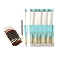 thumbnail image 3 of 20 Pieces Beadable Pens Black Ink Ballpoint Pen DIY Making Gift Writing Supplies gradient blue, 3 of 7