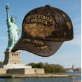 thumbnail image 5 of 250th Anniversary USA Hat, Flag & Eagle Printed Baseball Cap Patriotic Tribute To 1776-2026 Gift for History Enthusiasts & Patriots, Celebration Events, 5 of 6