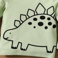 thumbnail image 4 of PatPat Toddler Boys Girls Sweatshirts & Hoodies Animal Graphic Tees, Pale Green, 5-6 Years, 4 of 7