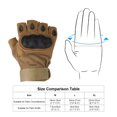 thumbnail image 5 of Uxcell Fingerless Gloves Outdoor Work Half Finger Gloves Breathable Workout Gloves Tan M, 5 of 5