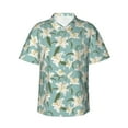 thumbnail image 2 of Yiaed Lilies Flowers Print Hawaiian Shirt for Men Short Sleeve Button Down Shirts Beach Shirts for Men-3X-Large, 2 of 5