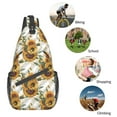 thumbnail image 6 of ZICANCN Crossbody Sling Bags for Women Men,Flowers Sunflowers Design Casual Shoulder Backpacks for Hiking Daypacks, 6 of 9