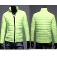 thumbnail image 6 of JTieacloth Warm Winter Coats Men Autumn Winter Cotton Stand Zipper Warm Winter Thick Coat Jacket Green, 6 of 6