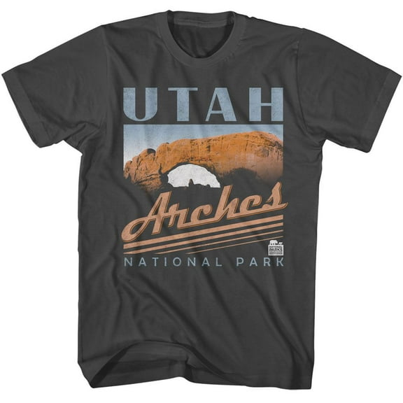 National Parks Utah Arches Smoke Adult T-Shirt 2Xl