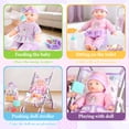 thumbnail image 3 of Aijohnny Baby Doll Stroller Toys Set with 12" Baby Doll, Doll Accessories and 2 Sets Doll Clothes, Baby Doll Toys for Kids 3-8 Gifts, 3 of 8