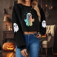 thumbnail image 6 of Women's Hoodless Sweatshirt Halloween Women'S Casual Short Round Mockneck Hoodie, Women's Hoodless Sweatshirt L, 6 of 7