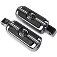 thumbnail image 1 of Krator Chrome Skull Foot Pegs Compatible with Yamaha FZ6R - 2009-2016 (Front Only), 1 of 4