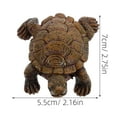 thumbnail image 2 of NICEXMAS Resin Turtle Figurine Decoration Realistic Sculpture for Desk Home Decor Multi Color, 2 of 5