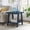 Navy, variant on Wood Shelf End Table in Navy with Open Storage, Small Accent Side Table for Living Room Bedroom Small Spaces, Modern Style Furniture