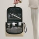 thumbnail image 1 of Large Capacity Travel Toiletry Bag | Portable Dry Wet Separation Makeup Organizer | Waterproof Polyester Wash Bag | Multi-Compartment Design | Hanging Hook | 8.9x7.3x3in | Business Trip Storage, 1 of 6