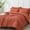 Orange, variant on Davulos White Queen Comforter Set Seersucker 7 Pieces, All Season Luxury Boho Bed in a Bag for Bedroom, Shabby Chic Bedding Set with Comforters, Sheets, Pillowcases & Shams