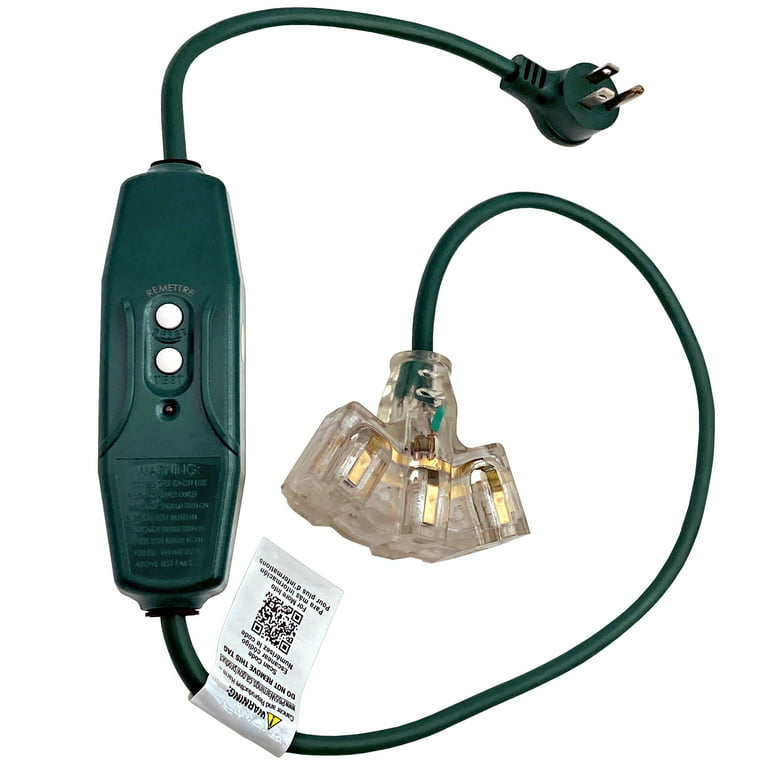 Tower Manufacturing 3 Outlet, 125 Volt, 15 Amp Rating, 4 to 6mA