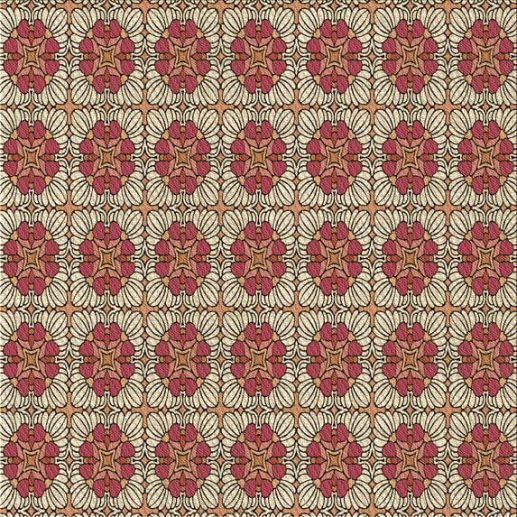 Ahgly Company Indoor Square Patterned Brown Sugar Brown Area Rugs, 6' Square