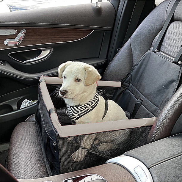 Asiento para mascotas impermeable y antideslizante para coche, protección para el asiento trasero, cubierta sintética, fácil apertura, seguro para perros y gatos, plegable y portátil, tela