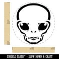 thumbnail image 2 of Alien Extraterrestrial UFO Head Self-Inking Rubber Stamp Ink Stamper - Blue Ink - Mini 1/2 Inch, 2 of 7