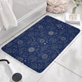 thumbnail image 3 of Blue Sun Moon Cloud Star Pattern Flannel Non Slip Door Rugs,Washable Door Mats Indoor,Decorative Door Mats,Dirt-Resistant and Absorbent Doormat for Entrance,Bedroom,Kitchen,Bathroom,31.5x17in(80x43cm), 3 of 4