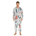thumbnail image 6 of 1 Piece Adult Onesie Pajamas Cozy & Loose-Fit Sleepsuit Loungewear with Pockets Christmas Decorative Elements XXX-Large, 6 of 7