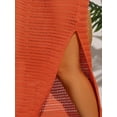 thumbnail image 5 of DARING DIVA Crochet Cover Ups Hollow Out Swimsuit Coverup Beach Dress S Orange, 5 of 6