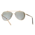 thumbnail image 4 of Oceanic Gradient Lens Rimless Luxury Designer Fashion Aviator Sunglasses Silver Mirror, 4 of 4