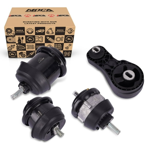 MOCA AUTOPARTS Engine Motor and Transmission Mount Kit Fit for 2009-2017 Buixck Enclave 3.6L & 2009-2016 GMC Acadia 3.6L & 2009-2017 Chevrolet Traverse 3.6L