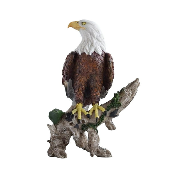 Cateissary Decoración de águila de resina con significado simbólico para exhibición, ya sea colocada sobre la , estatua de águila americana Suministros de cerámica y alfarería dos