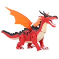 thumbnail image 2 of Juguete de dinosaurio que camina eléctrico para niños, juguete de dragón ligero con sonido divertido para el hogar, con rociador de llama simulado, color rojo, 2 of 5