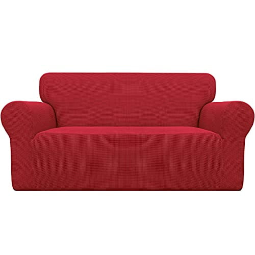 Chocolate Deconovo Jacquard Stretch Solid Color Small Checked Cover Spandex Polyester Sofa Slipcover for Loveseat Chocolate Deconovo Jacquard Stretch Solid Color Small Checked Cover Spandex Polyester Sofa Slipcover for Loveseat