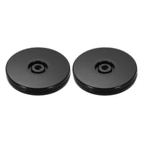 2Pack Acrylic Lazy Susan Turntable, 3" Spinner Lazy Susan Turntable Organizer, Acrylic Ball Bearing Rotating Tray for Pantry Spice Rack Decorating, Black