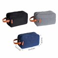 thumbnail image 2 of Bolsa de para hombre, bolsa de sujeción Universal para Hotel en casa, soporte de almacenamiento de artículos de tocador con cremallera, Almacenamiento y organización del hogar Gris 25*15*10cm Inteprter  HA078212-02, 2 of 6