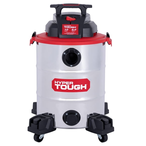 Hyper Tough 10 Gallon Stainless Steel Wet/Dry Vacuum