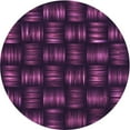 thumbnail image 1 of Ahgly Company Machine Washable Indoor Round Transitional Dark Magenta Purple Area Rugs, 3' Round, 1 of 7
