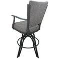 thumbnail image 2 of Swivel Tilt Bar Stool 30" Seat - Montana - Mojave Gray Fabric - Gray Metal, 2 of 3