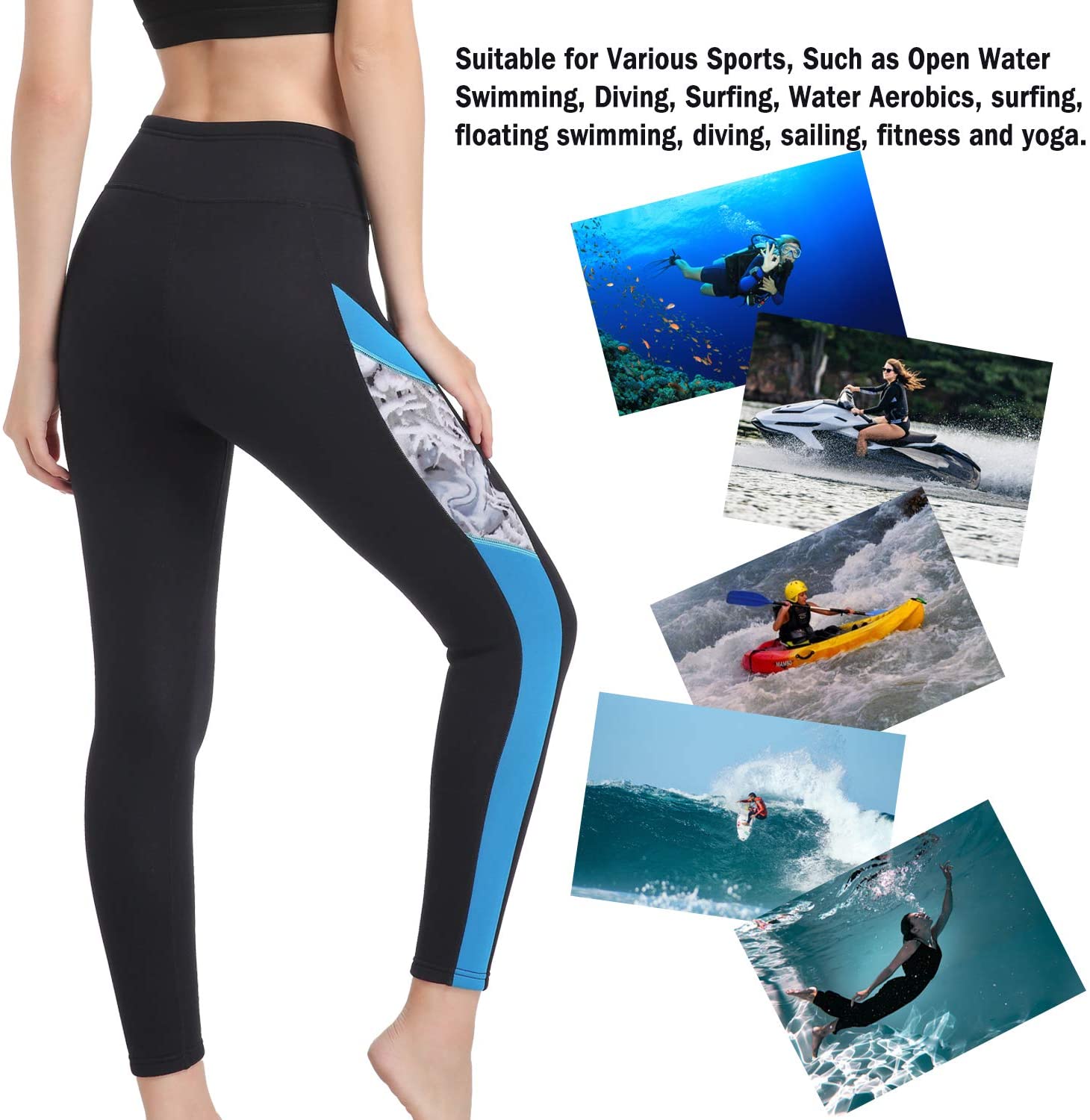 Wetsuit Pants Women Swim Tights 2mm 