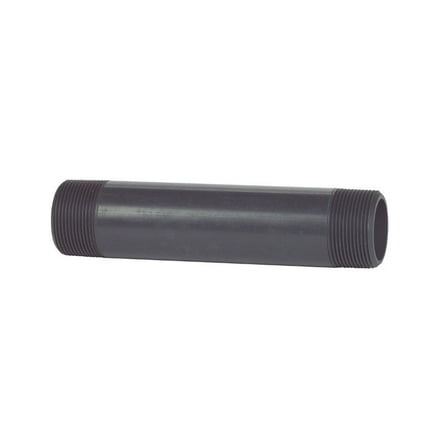 B & K 403-055 Schedule 80 MPT To MPT Pipe Nipple  Grey - 0.5 x 0.5 x 5.5 in.