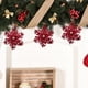 thumbnail image 4 of RKSTN christmas deals Burgundy Bow Christmas Decoration Flocking Hanging Christmas Tree Decoration Hanging Decoration, 4 of 6