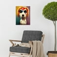 thumbnail image 2 of Aladdin Sane Ziggy Stardust Terrier Dog Fun Quirky Painting Unframed Wall Art Print Poster Home Decor, 2 of 3