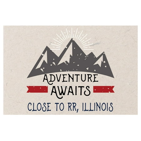 

Close To Rr Illinois Souvenir 2x3 Inch Fridge Magnet Adventure Awaits Design