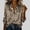 Multicolor, variant on ClodeEU Women's Fashion Printed Long Sleeve Lapel Collar Shirt ,Trendy Loose Blouse Multicolor,Womens Plus XL