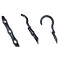 thumbnail image 4 of Colgador de almacenamiento mágico multifuncional negro de cinco agujeros, gancho americano de plástico para ahorrar espacio, giratorio de 360 ​​grados, negro, 41cm * 6,8 cm, 10 Uds. TUNC Sencillez, 4 of 5