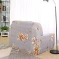 thumbnail image 3 of PiccoCasa 4 Seater Sofa Cover Stretch Armchair Couch Cover, Beige Floral, 3 of 7
