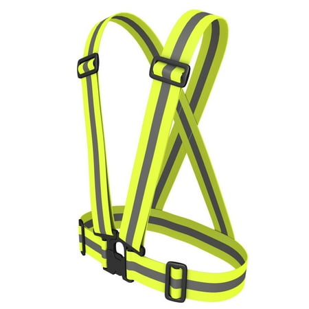 Sports Running Reflective Straps Vest Safety Luminous Belt Fluorescent ...