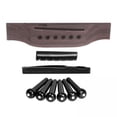 thumbnail image 1 of 2x De Reparación De Guitarra Acústica Puente De Guitarra Con 6 Pines Clavijas Tuerca Sillín 2 piezas Yuyangstore Puente de guitarras, 1 of 8