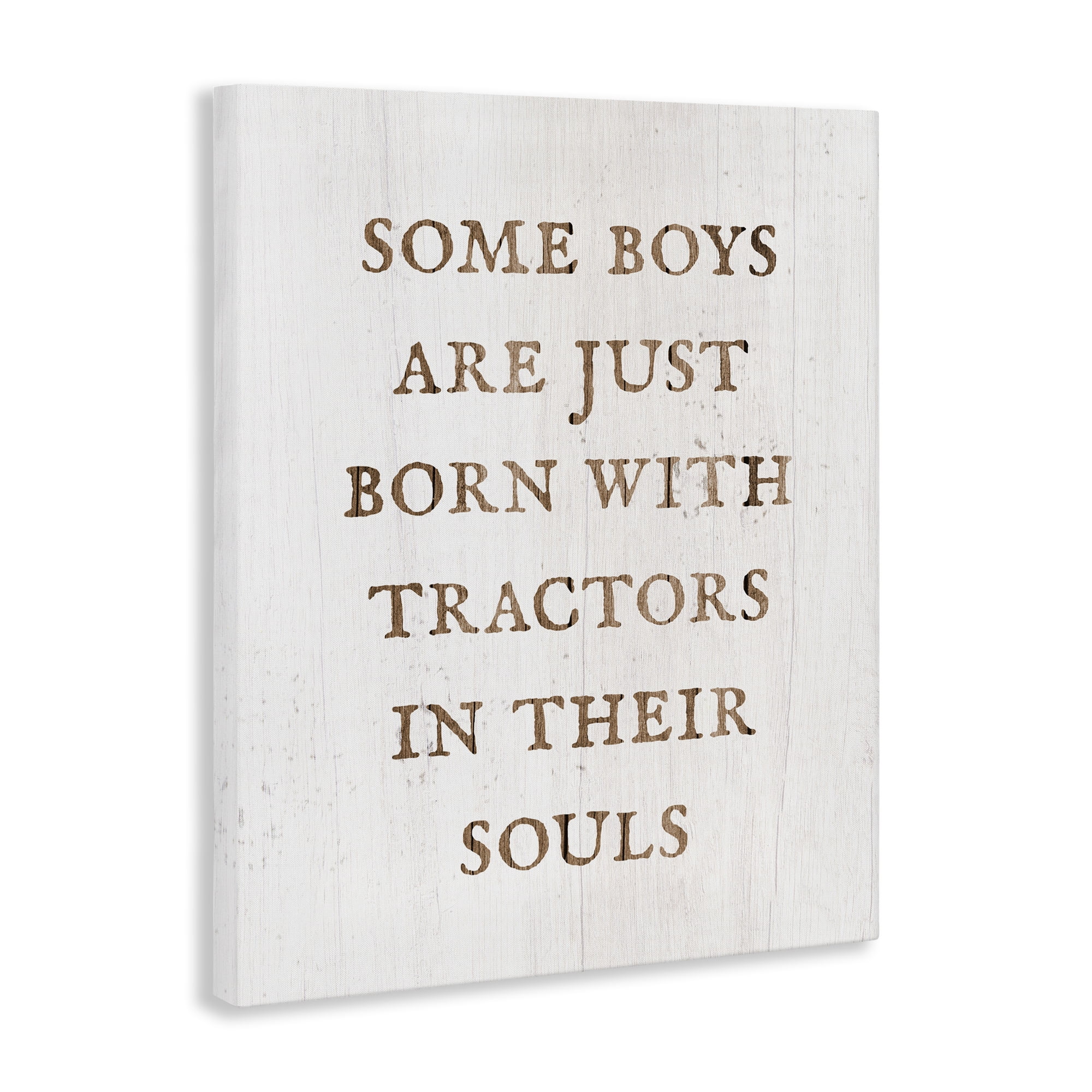 Stupell Industries Tractors In Their Souls Typography Painting Gallery Wrapped Canvas Art Print Wall Art, 30 x 40