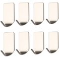 thumbnail image 1 of Ganchos autoadhesivos para toallas de baño de 8 piezas, ganchos impermeables de acero inoxidable para cocina, ganchos adhesivos para abrigos sin taladrar ganchos adhesivos Vhermosa HR-0193, 1 of 8