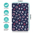 thumbnail image 5 of Sailor Mariner Seashell Sailing Dog Food Mat – Maritime Beach Pet Feeding Mat 12x20, Non-Slip, Absorbent, Quick Dry, Waterproof, Easy Clean, 5 of 7